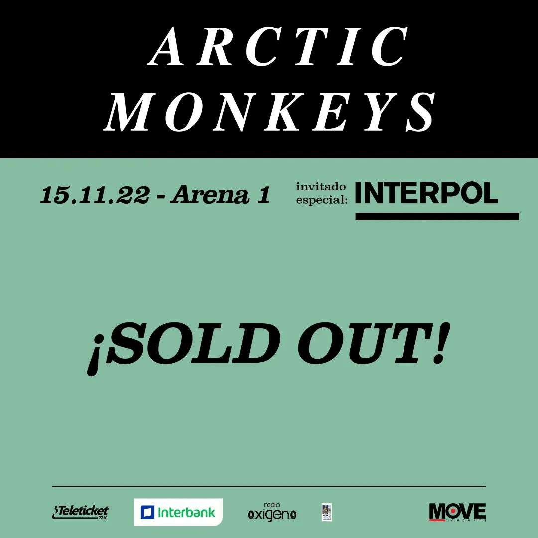 Arcitc Monkeys en Lima 2022 Interpol
