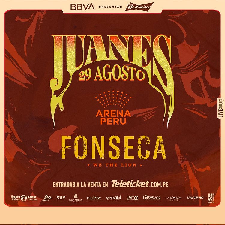 Juanes y Fonseca en Lima 2022