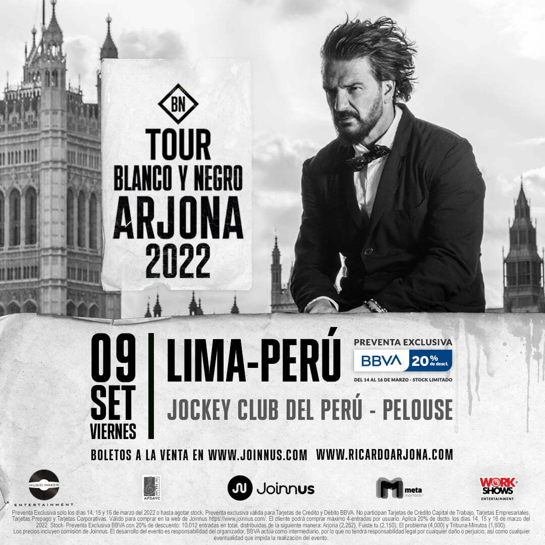 Ricardo Arjona Lima 2022