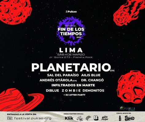 Festival fin de los tiempos planetario en lima
