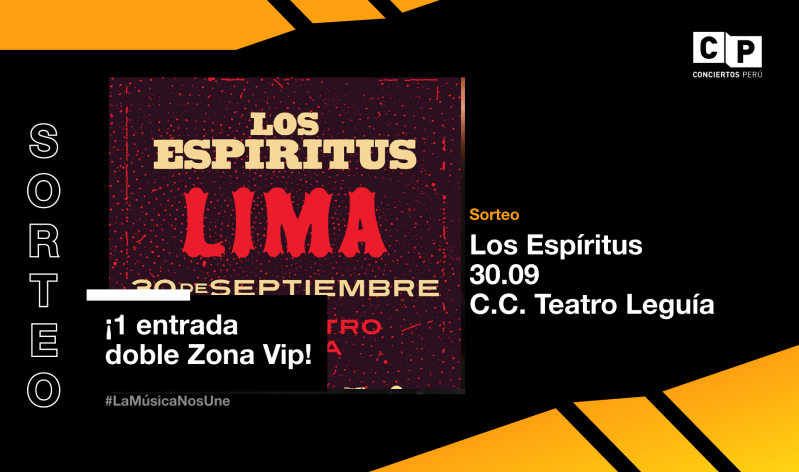 Sorteo Los Espíritus en Lima 2023