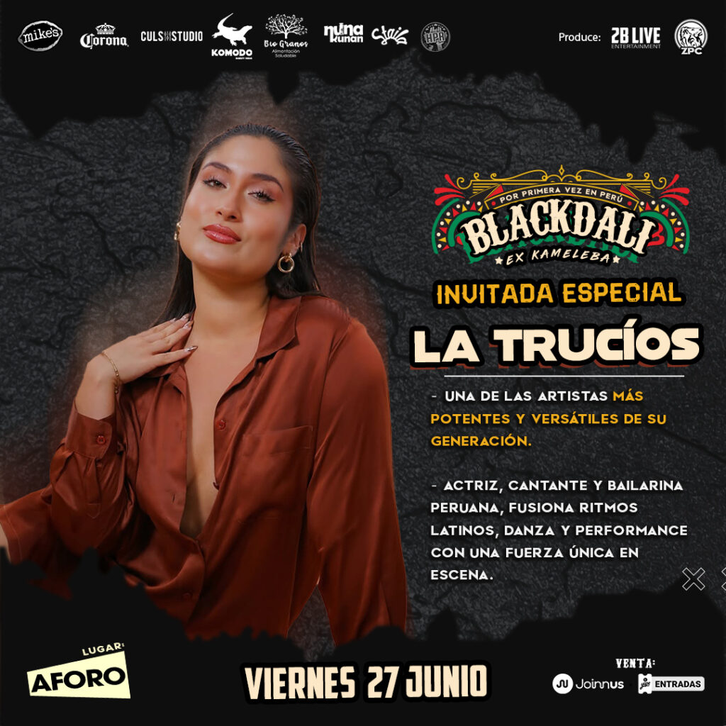LOS ARTISTAS NACIONALES que estarán presentes junto a BLACKDALI EN LIMA