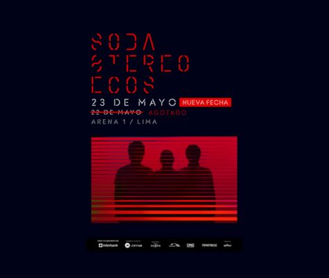 Banner Soda Stereo "Ecos" en Lima 2026