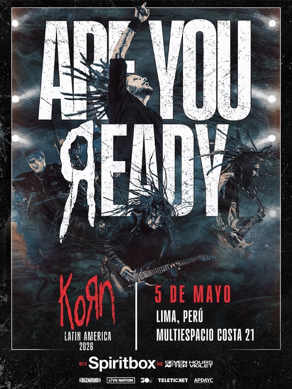Anuncio de Korn en Lima
