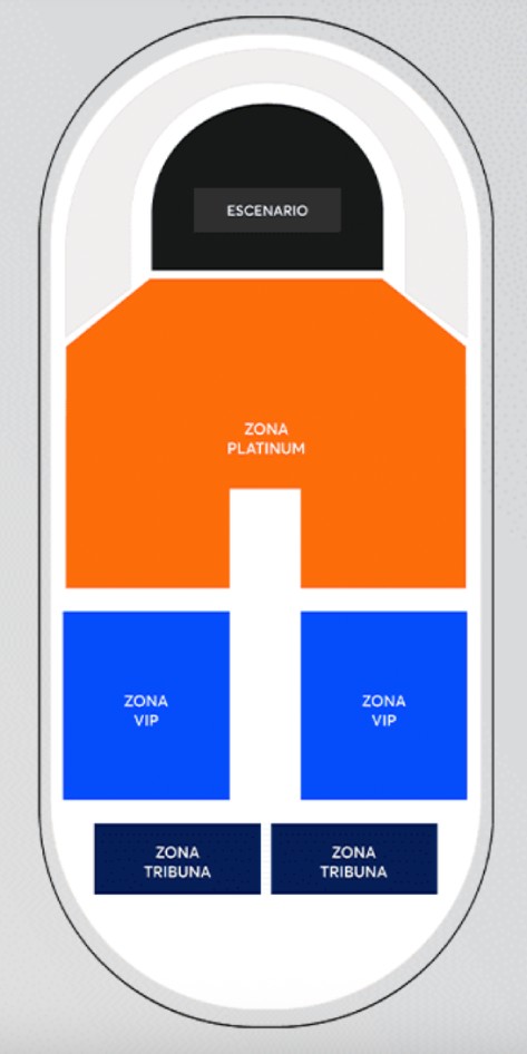 Mapa de Zonas - Miguel Bosé 2026