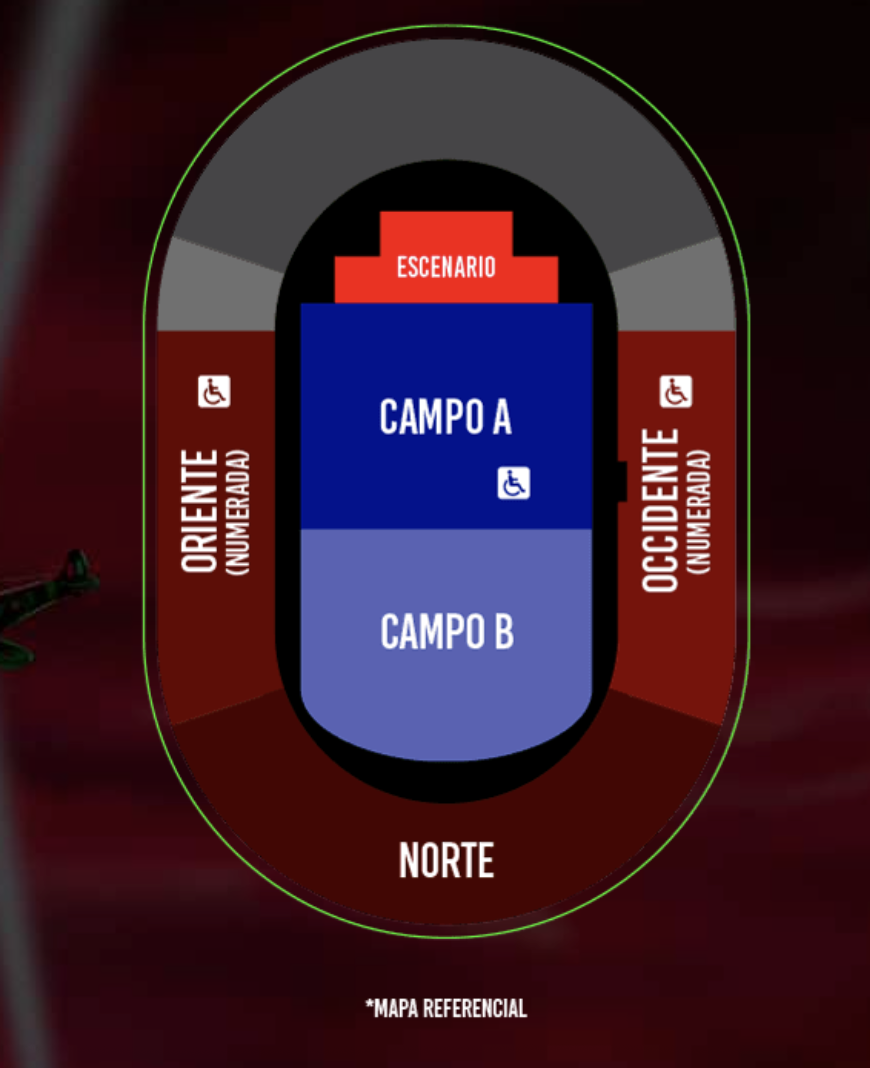 Mapa Iron Maiden en Lima 2026