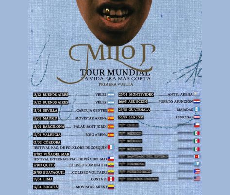 Banner de Milo J en Lima 2026