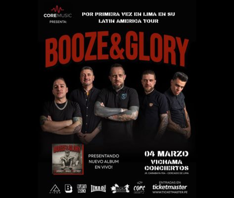 Banner Booze & Glory en Lima 2026