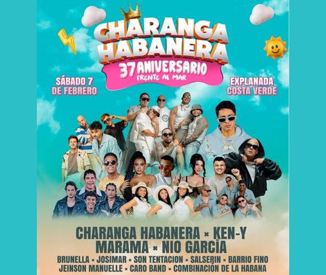 Banner de La Charanga Habanera en Lima 2026