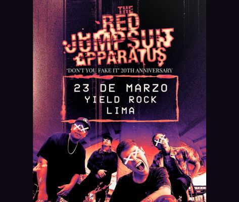 Banner The Red Jumpsuit Apparatus en Lima 2026