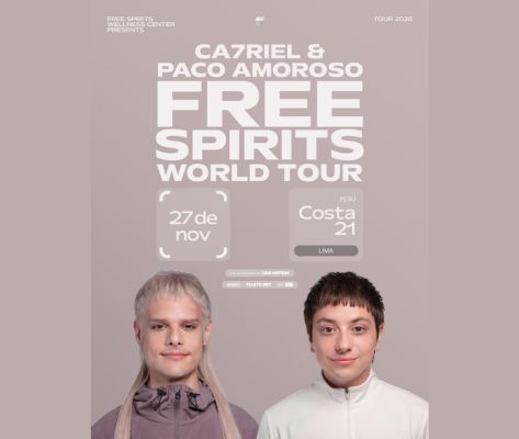 Banner CA7RIEL & Paco Amoroso en Lima 2026