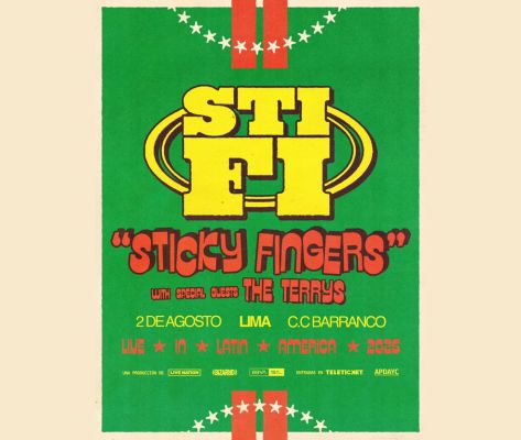 Banner Sticky Fingers en Lima 2026