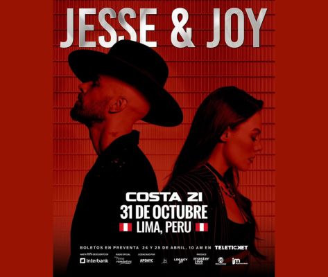 Banner Jesse y Joy en Lima 2026