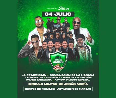 Banner Día del Amigo: La Primerísima, Combinación de La Habana y más en Lima 2026