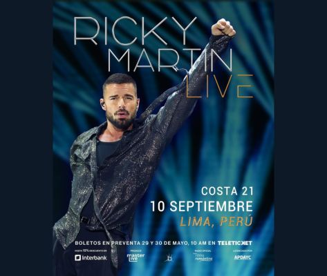 Banner Ricky Martin en Lima 2026