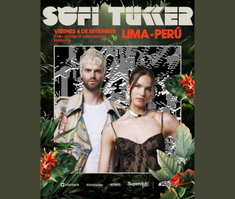Banner Sofi Tukker en Lima 2026