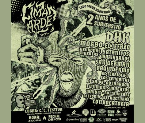 Banner Lima Arde Vol. 4: Morbo, El Jefazo, Neuronas Muertas y más