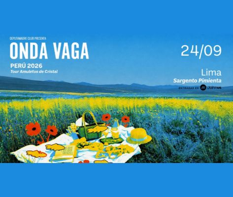 Banner Onda Vaga presenta Amuletos de Cristal en Lima