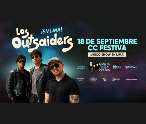 Banner Los Outsaiders en el Centro de Convenciones Festiva 2026