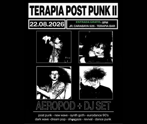 Banner Terapia Post Punk II: Aeropod en Terapia Bar 2026